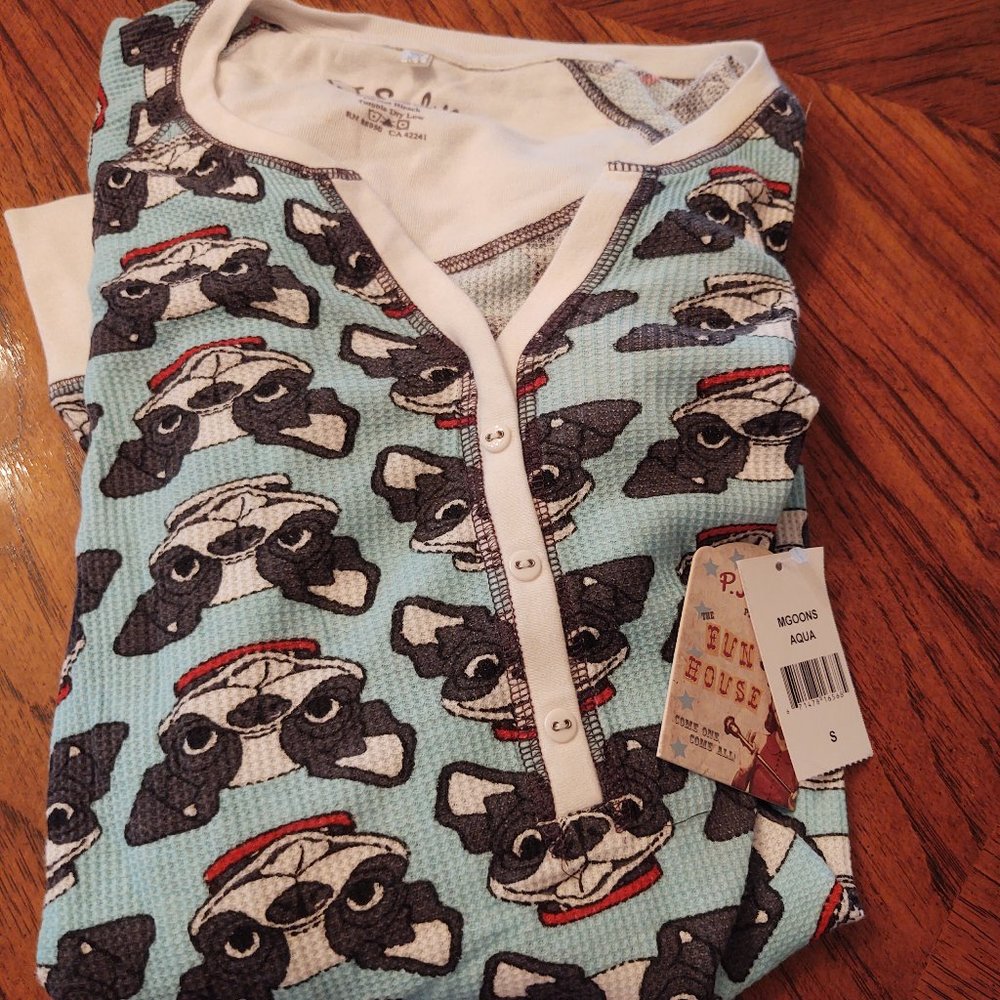 PJ Salvage Frenchie Pup Thermal Top/Nightshirt